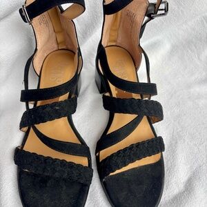 Franco Sarto Black Strappy Sandals